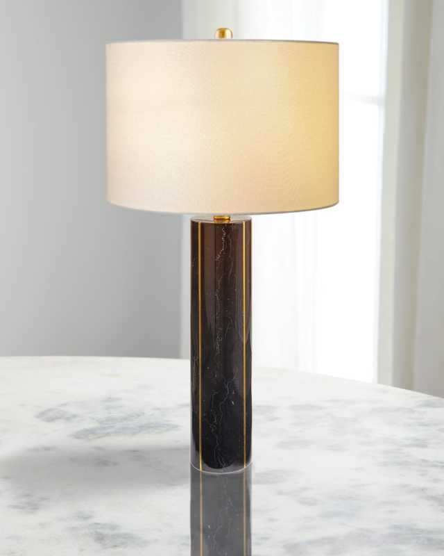 Solstice 27" Marble/Metal Table Lamp